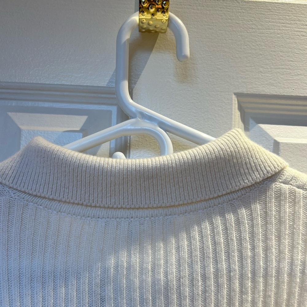 Reformation Fantino Cashmere Collared Cardigan Gossamer - Picture 6 of 10